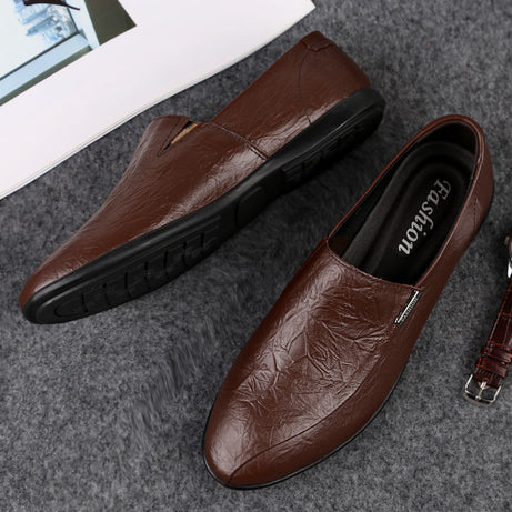 Men's Leather Low-top Trendy Casual Shoes