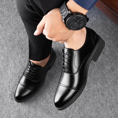 Men's Cowhide Leather Business Formal Shoes