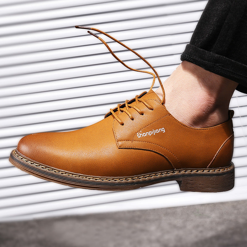 Men's Leather Comfortable Trendy Casual Shoes