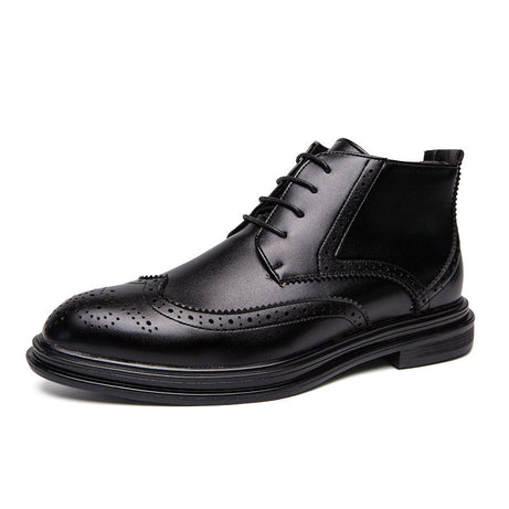 Men's Leather High-Top Retro Trendy Shoes
