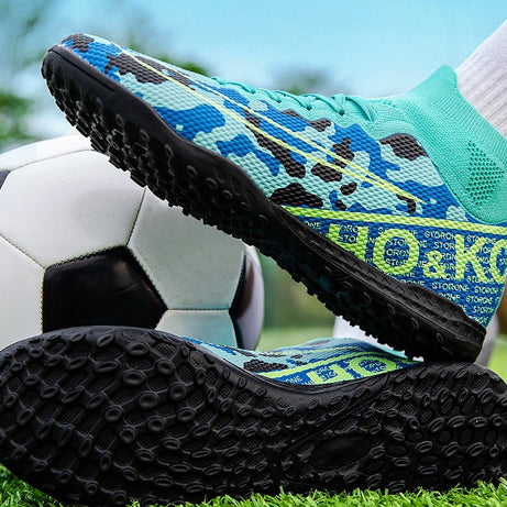 Men's High-top Football Broken Nails Training Shoes