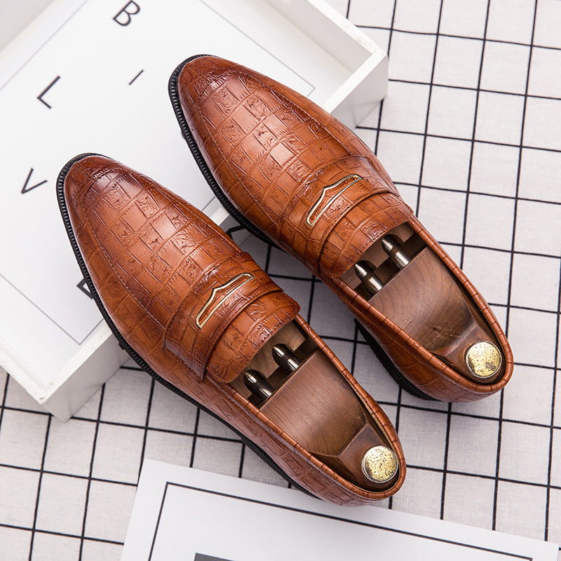 Men's British Style Leather Formal Trendy Shoes