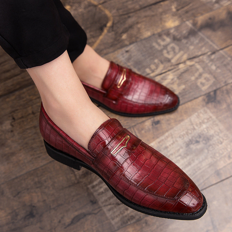 Men's British Style Leather Formal Trendy Shoes