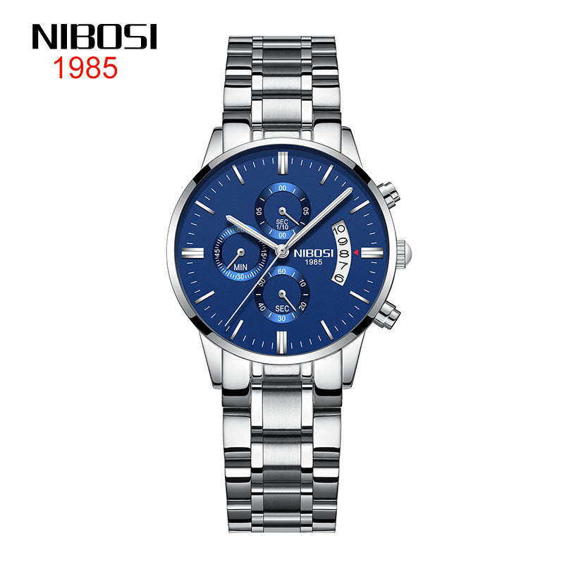 Women's Stainless Steel Double Snap Fashion Watch