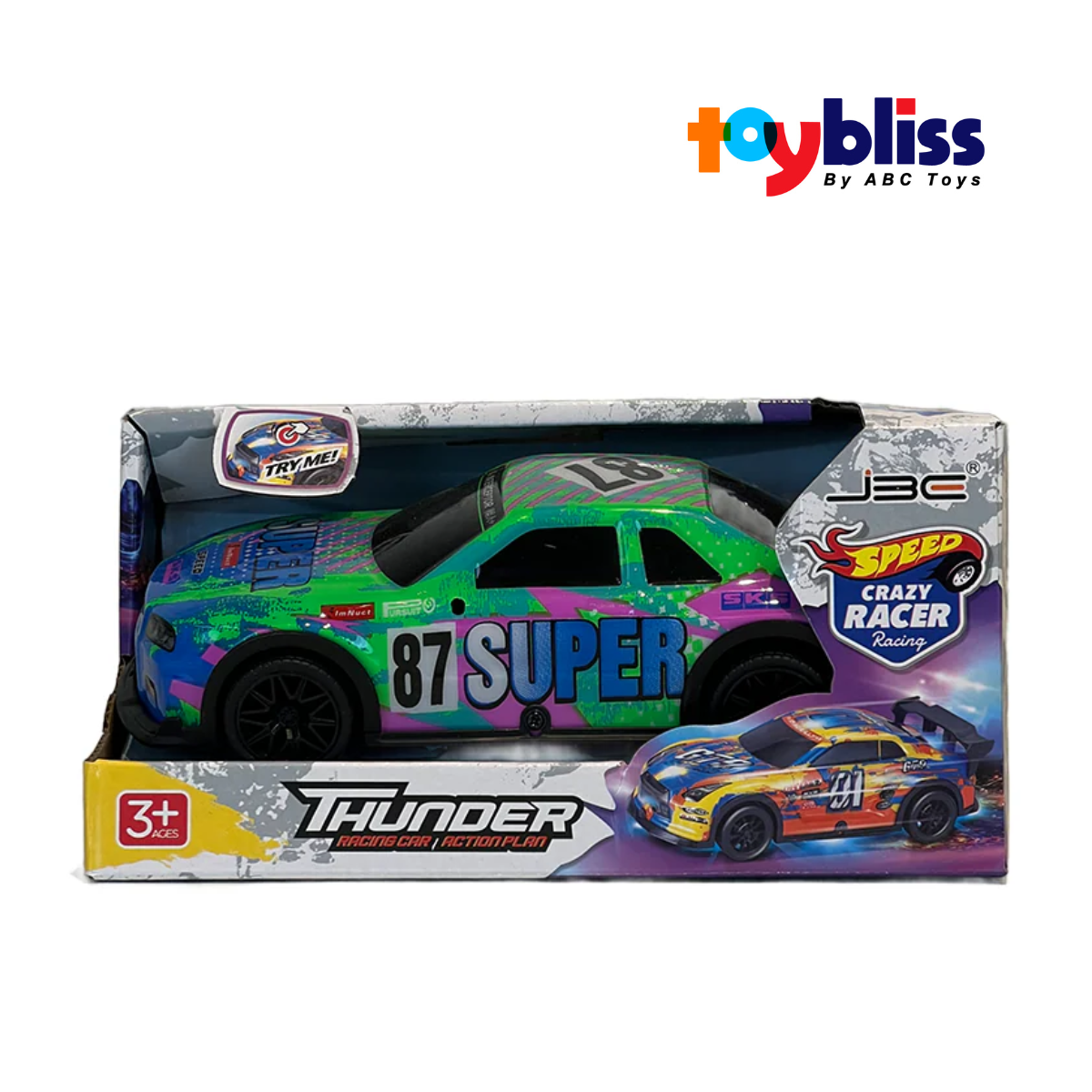 Toybliss JBE 1:20 Thunder Racing Car B/0 (JU688-25), Ages 3+