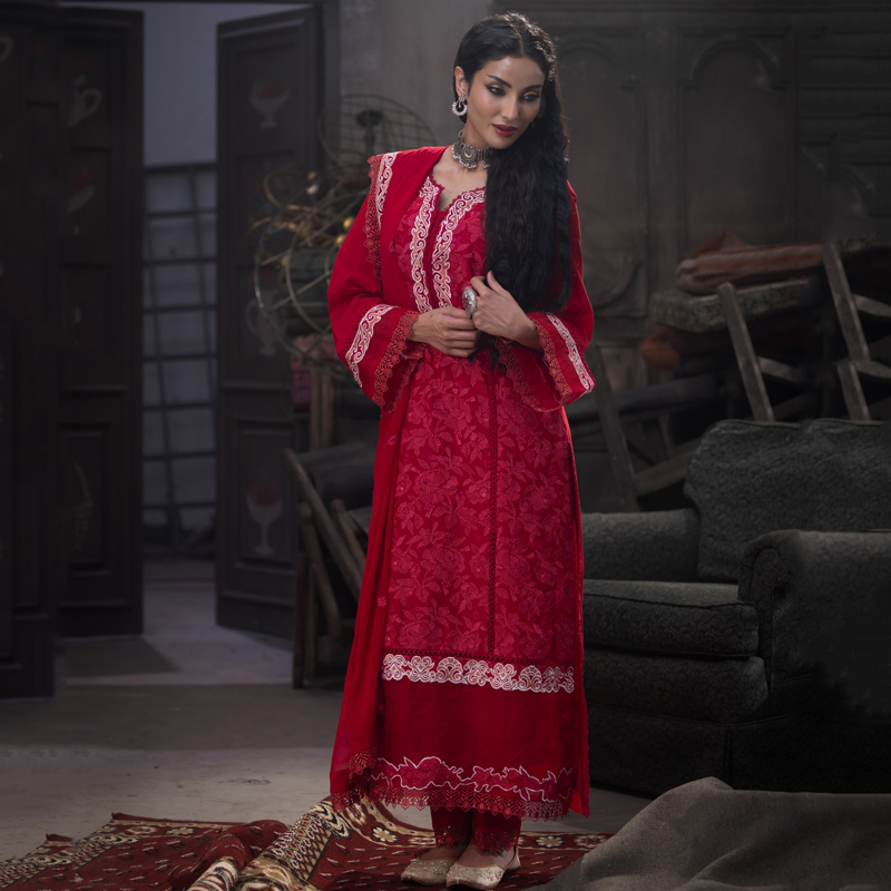 TriTex SHEHZADI Embroidered Lawn with Chiffon | SZ-2531