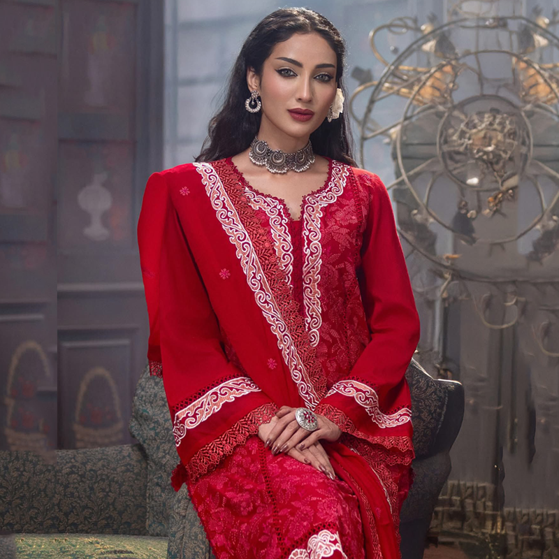 TriTex SHEHZADI Embroidered Lawn with Chiffon | SZ-2531