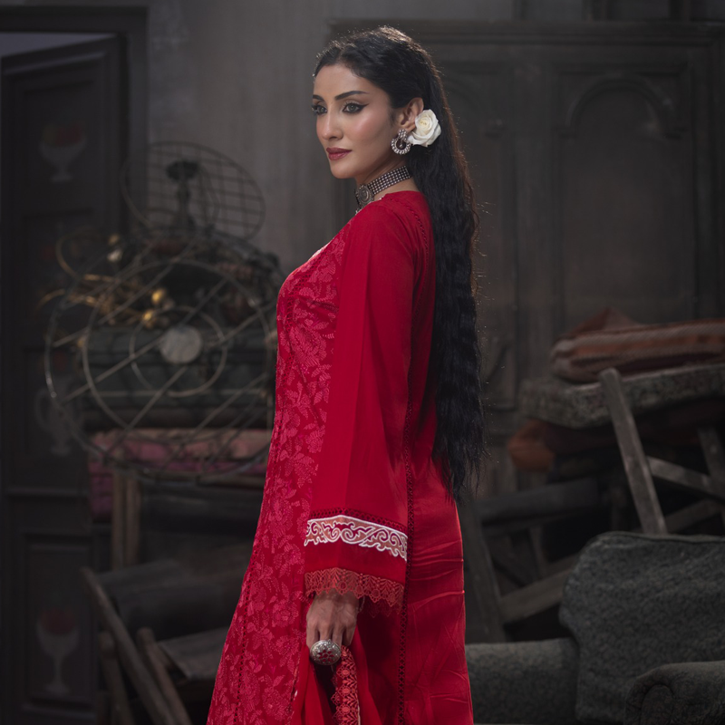 TriTex SHEHZADI Embroidered Lawn with Chiffon | SZ-2531