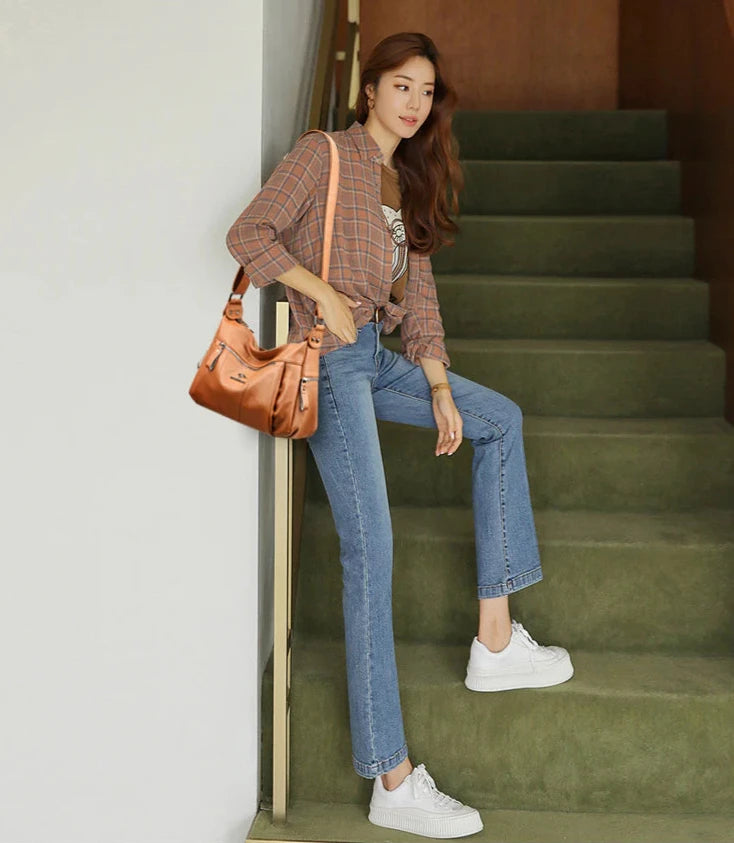 Women's Leather Versatile Trendy Shoulder Bag