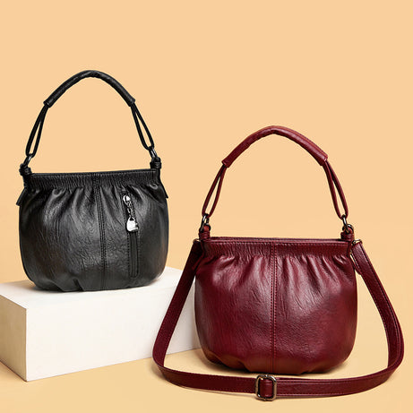 Women's Leather Retro Versatile Shoulder Bag