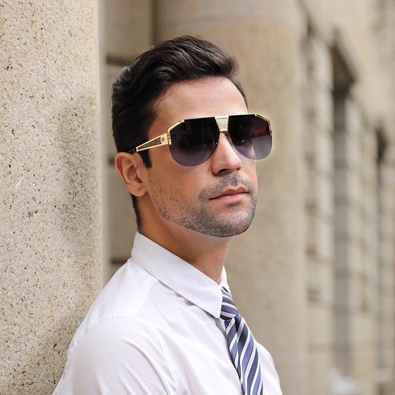 Men's Big Frame Retro Fashion Sunglasses