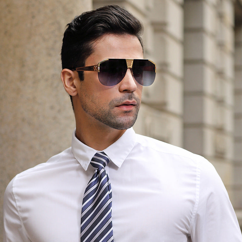 Men's Big Frame Retro Fashion Sunglasses
