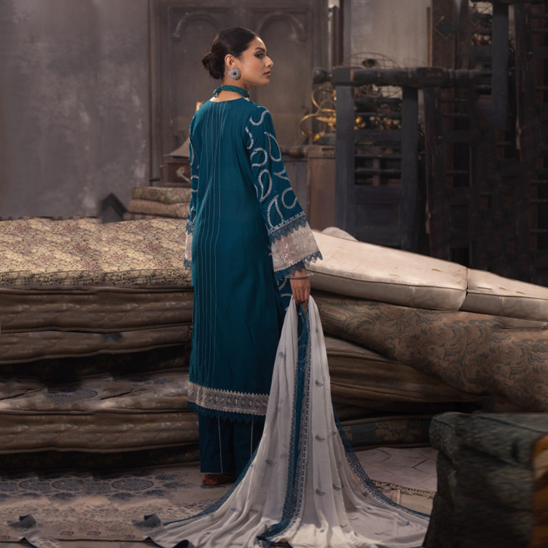 TriTex SHEHZADI Embroidered Lawn with Chiffon | SZ-2533