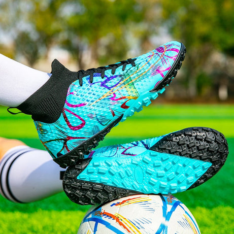 Men's High-Top Football Broken Nails Shoes