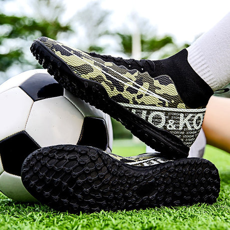 Men's High-top Football Broken Nails Training Shoes