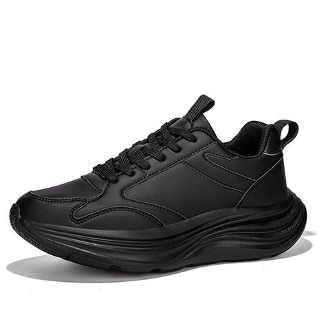 Men's Leather Shock Absorption Running Shoes