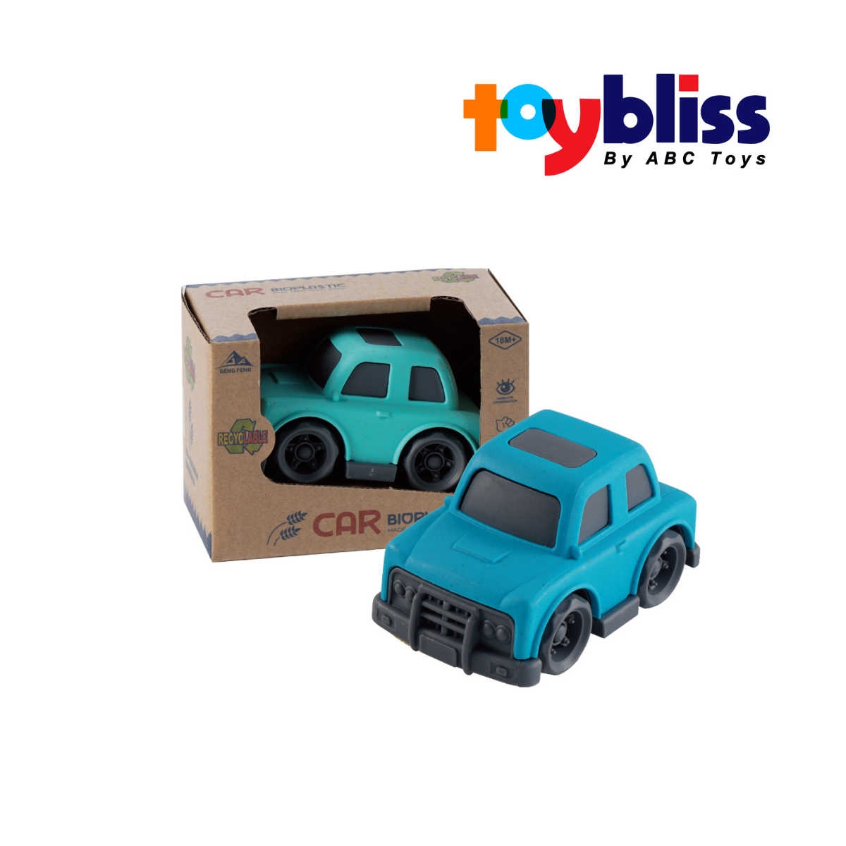 Toybliss Bioplastic Cars (933-516M), Ages 18m+