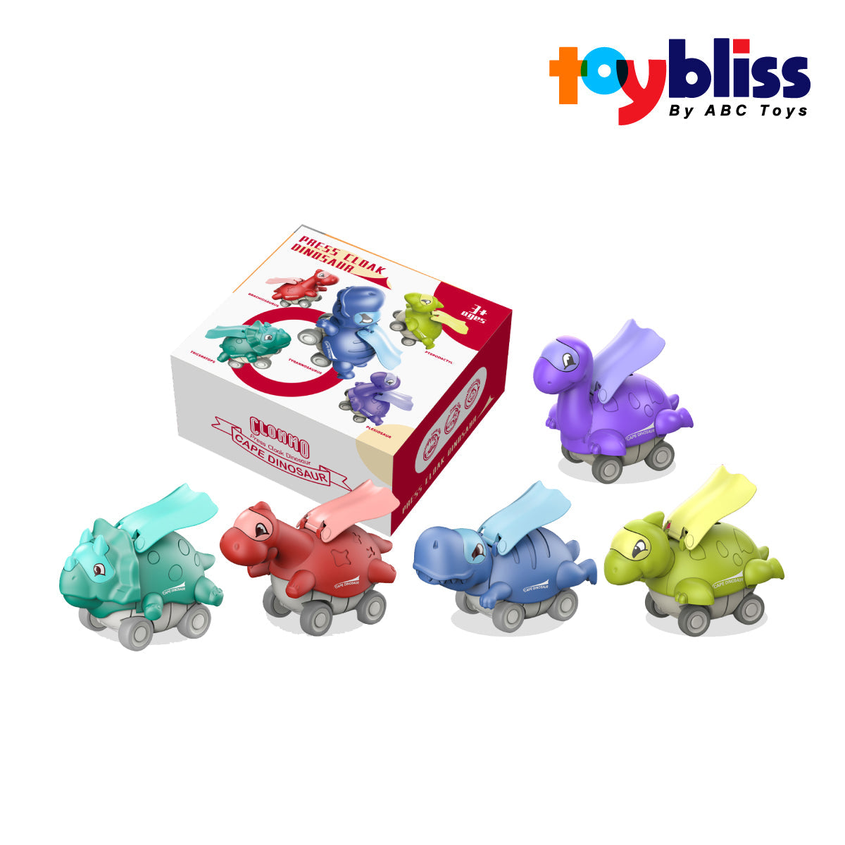 Toybliss CLONMO Press Cloak Dinosaur (209-03), Ages 3+