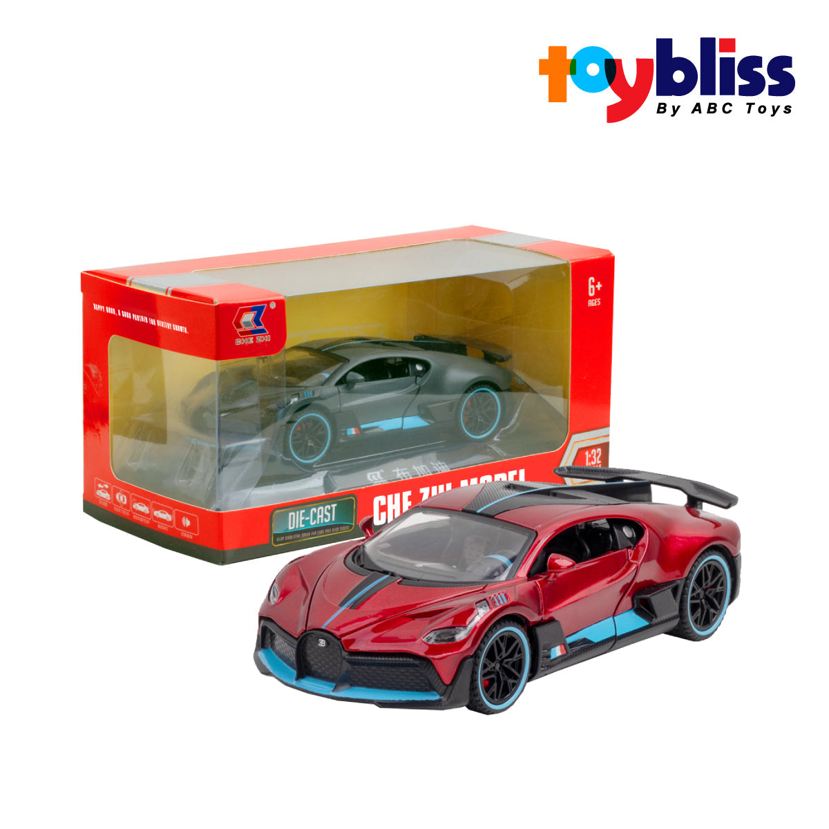 Toybliss Diecast 1:32 Bugatti DIVO (CZ48), Ages 6+