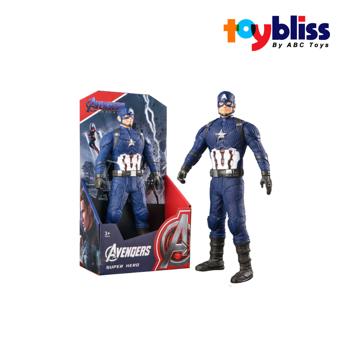 Toybliss Captain America Avengers Action Figure (9002), Ages 3+