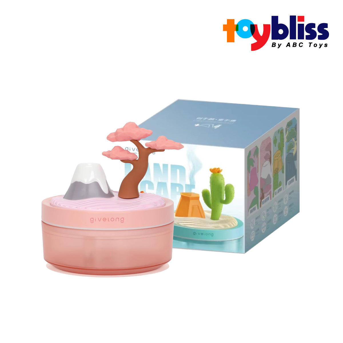 Toybliss Portable Cute Plant & Landscape Mini Air Humidifier (GL602), Ages 3+