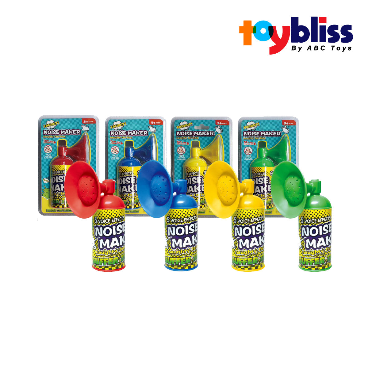 Toybliss Farrrt Noise Maker Fun Sound Effects Horn (619-12), Ages 3+