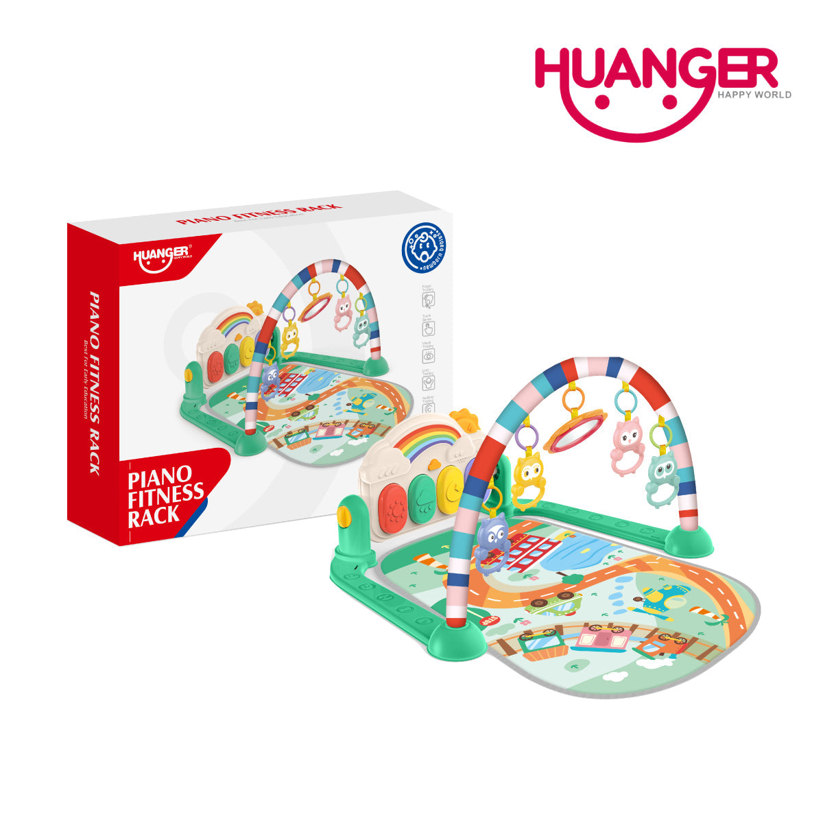 Huanger HE0652 Piano Fitness Rack, Ages 0m+ (Damaged Box)