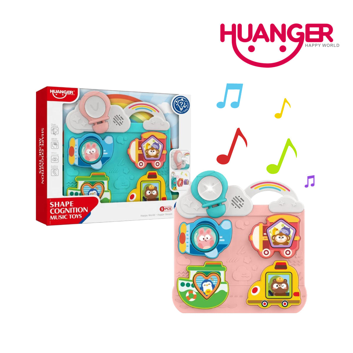 Huanger HE8088 Musical Transport Rattle Playhouse, Ages 18m+