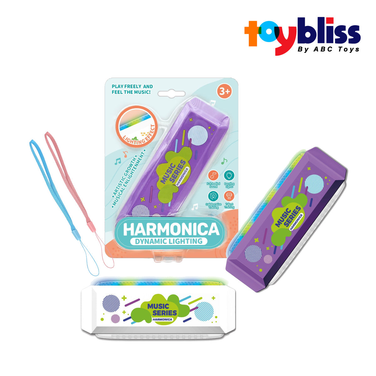 Toybliss Harmonica with Dynamic Lighting (905), Ages 3+