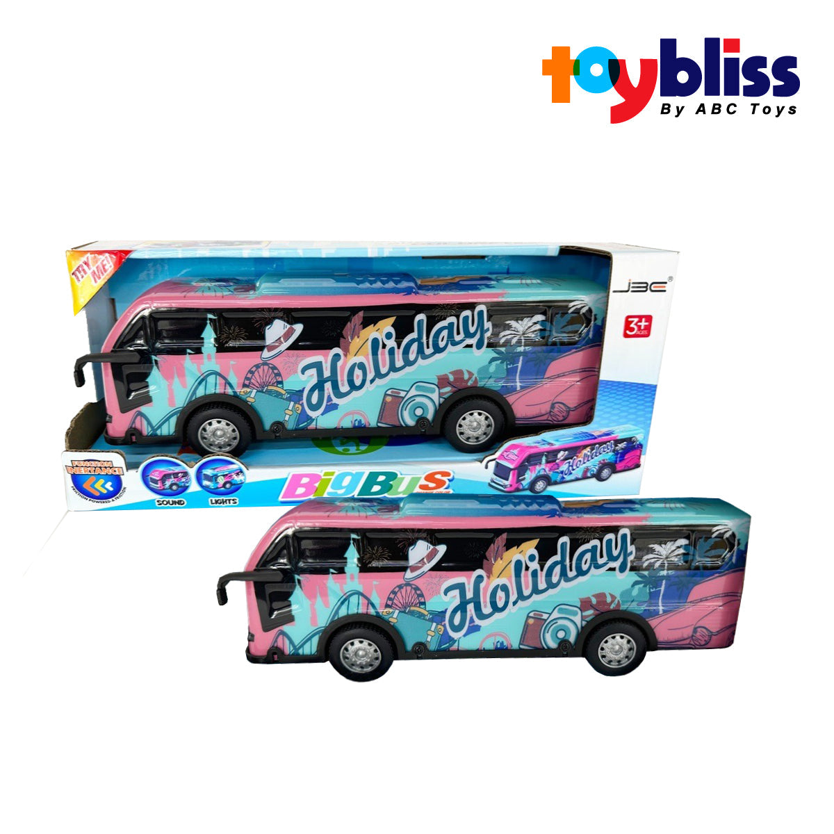 Toybliss Big Bus Holiday Edition (JU688-71), Ages 3+