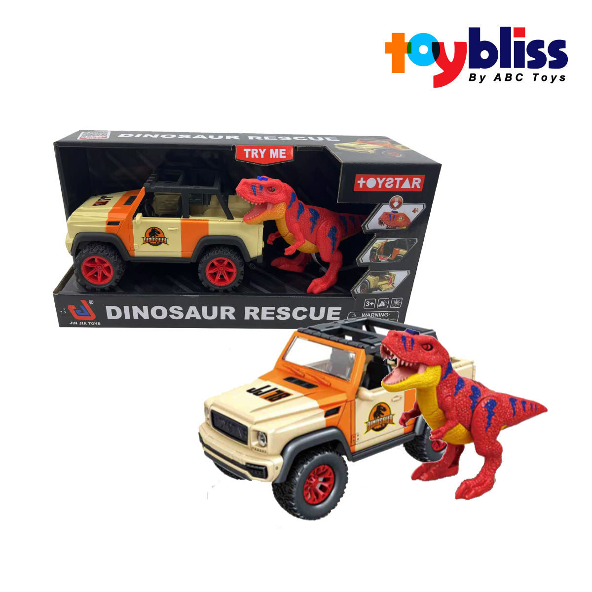 Toybliss JIN JAI Dinosaur Rescue Playset (666-74P), Ages 3+