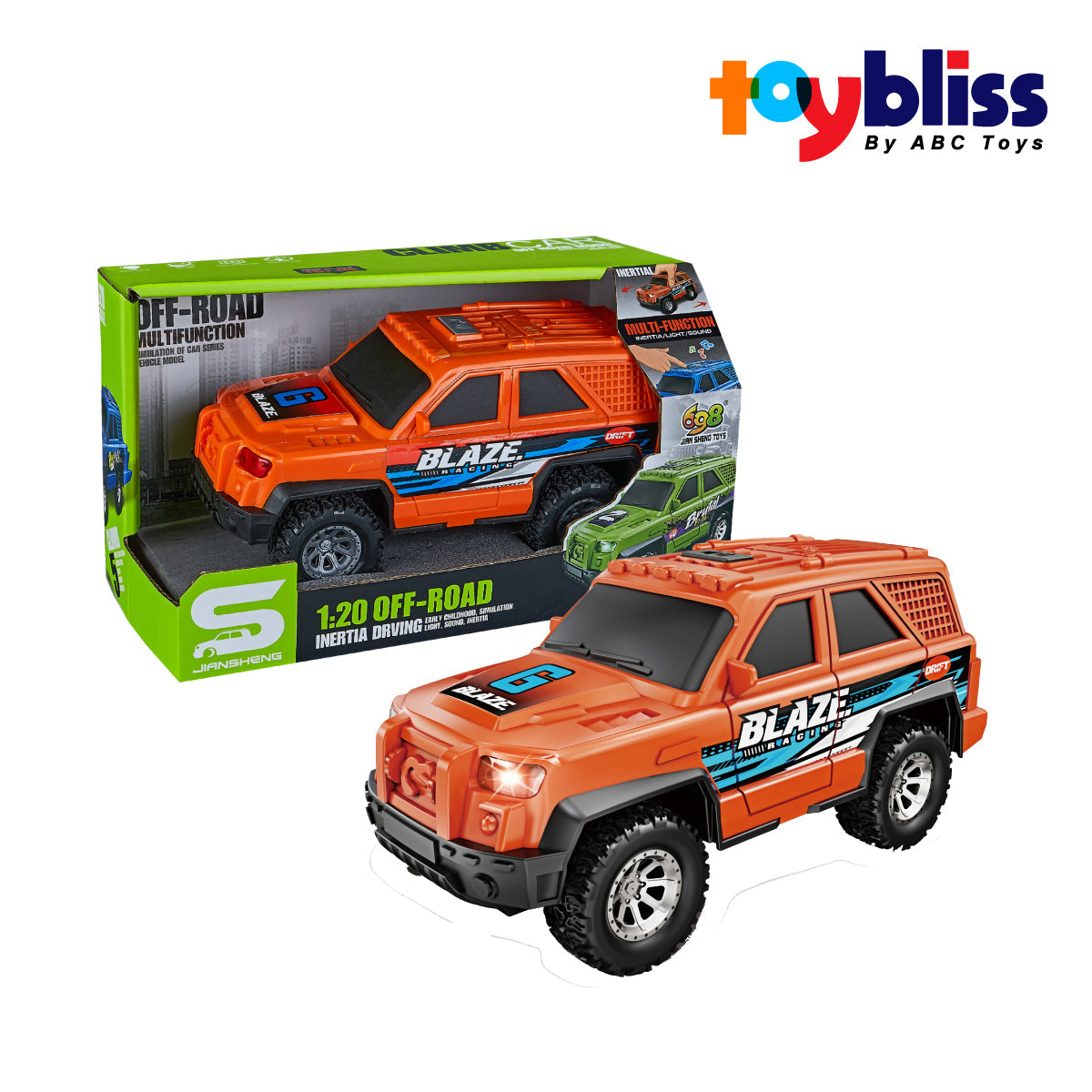Toybliss Jiansheng 1:20 Off-Road Climb Car with Sounds (JS166A), Ages 3+