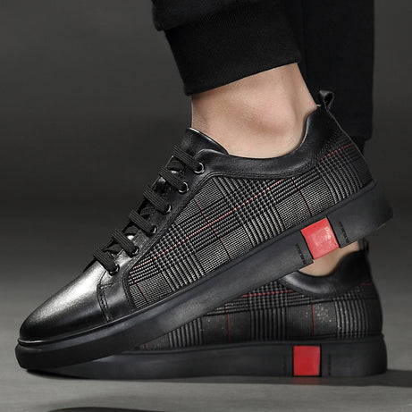Men's Breathable Leather Casual Sneakers | Sports Shoes & Sneakers