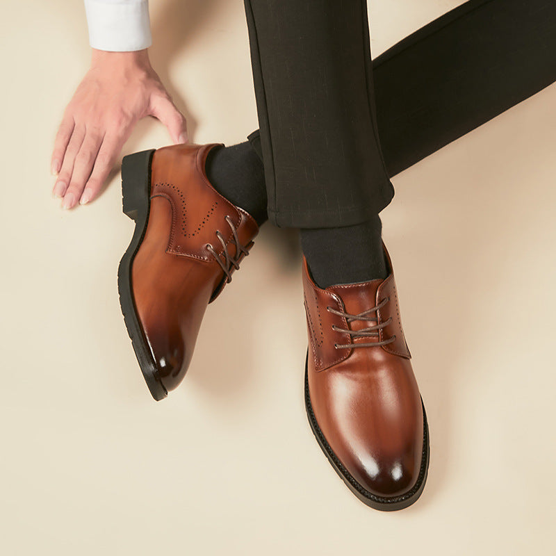 Men's British Style Leather Formal Shoes | Formal Boot & Office Shoes