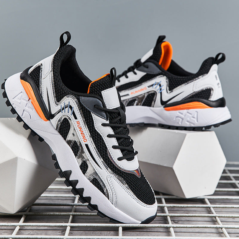 Men's Fiber Leather Casual Running Shoes | Sports Shoes & Sneakers