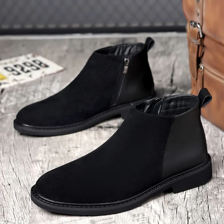 Men's Leather British Style Chelsea Boots | Martin Boot & Trendy Foot wear
