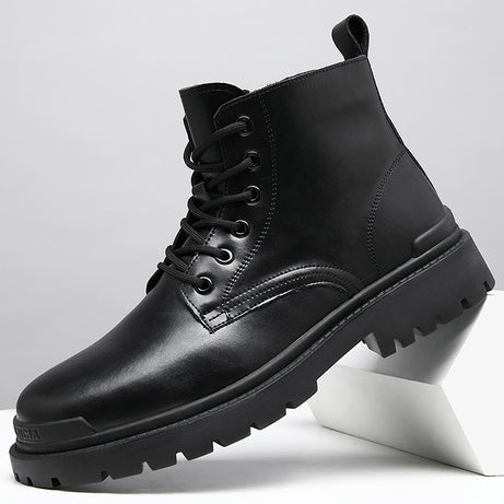 Men's Leather High-Top Casual Martin Boots | Martin Boot & Trendy Foot wear