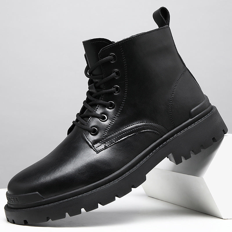 Men's Leather High-Top Casual Martin Boots | Martin Boot & Trendy Foot wear