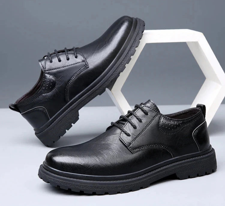 Men's Leather Low-Top Business Casual Shoes | Formal Boot & Classic Foot wear