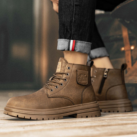 Men's Leather Tooling Boots | Martin Boot & Trendy Foot wear