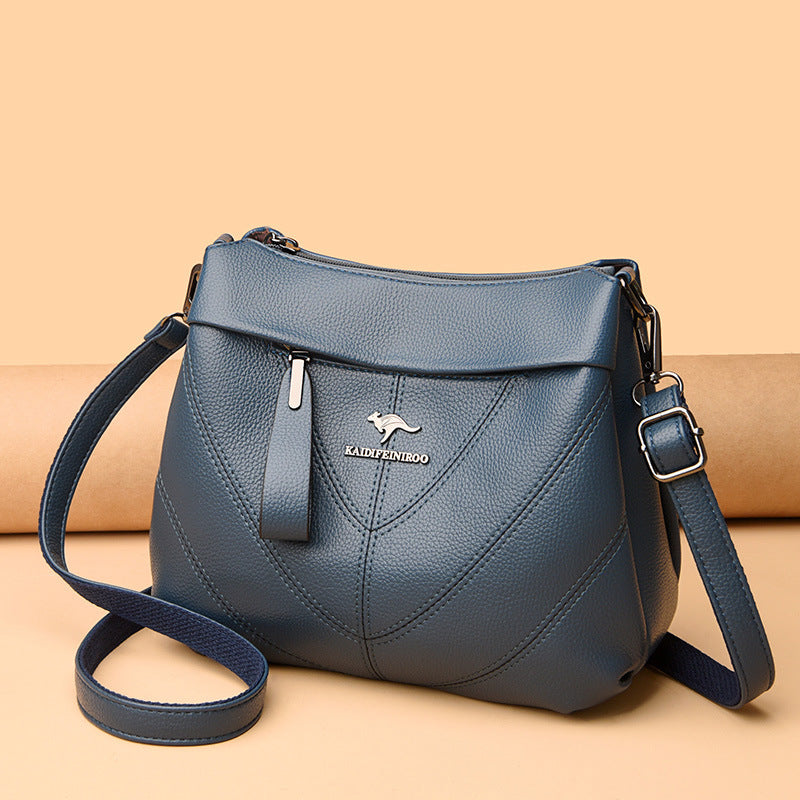 Women's Leather Multi Compartment Shoulder Bag