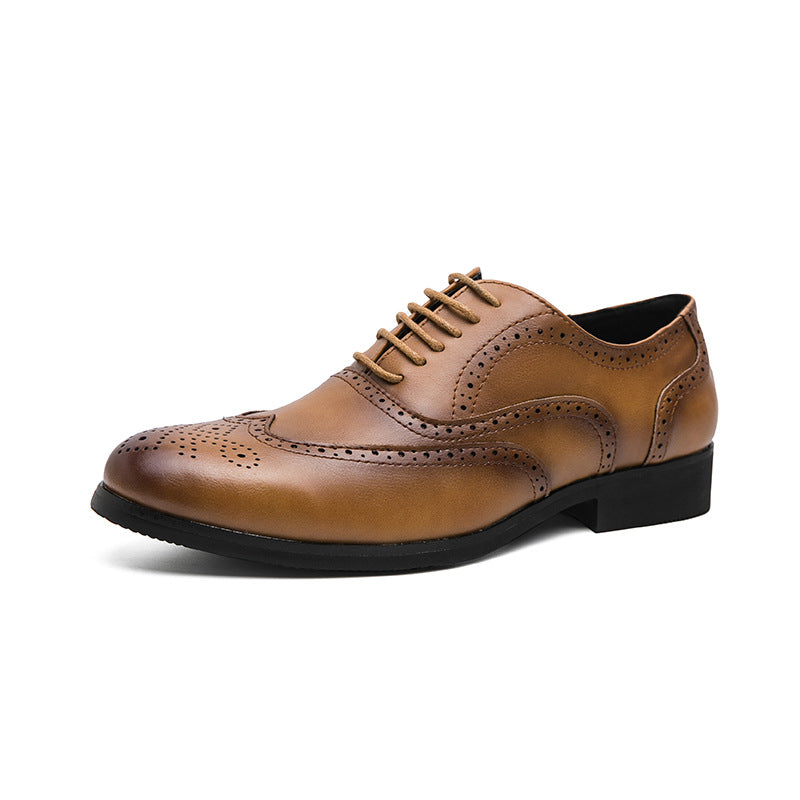 Men's Leather Pointed High-End Formal Shoes