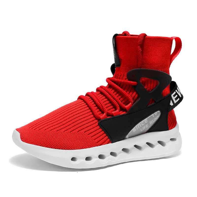 Men's Flying Woven High-Top Casual Shoes