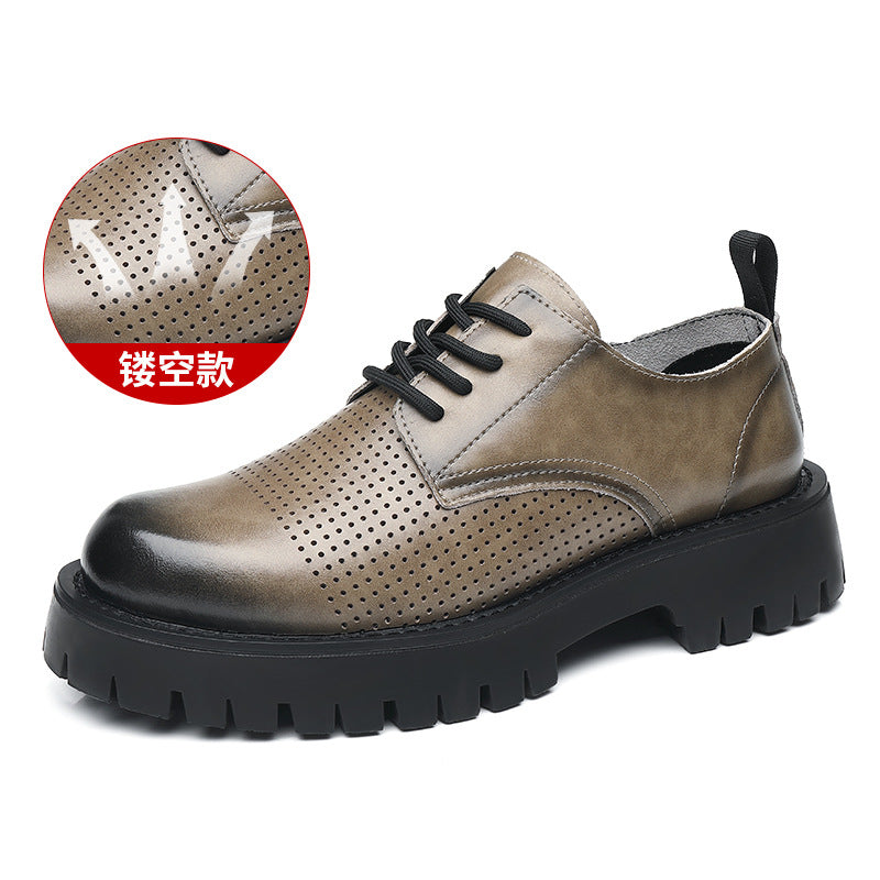 Men's Leather Fashion Trendy Martin Boots