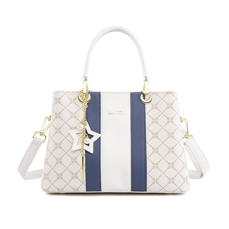 Women's Luxury Contrasting Soft Leather Handbag