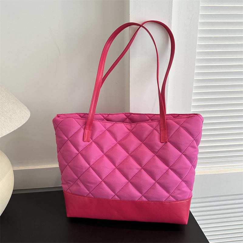 Women's Stylish Rhombus Tote Bag