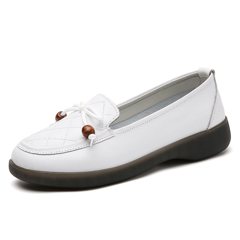 Women's Low-Top Leather Casual Shoes