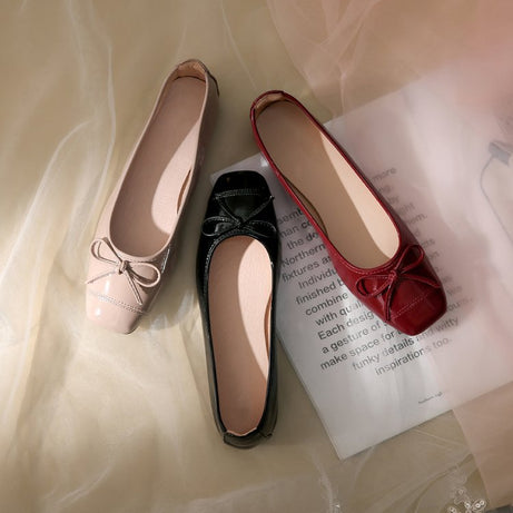 Women's Spring French Leather Soft-Soled Shoes