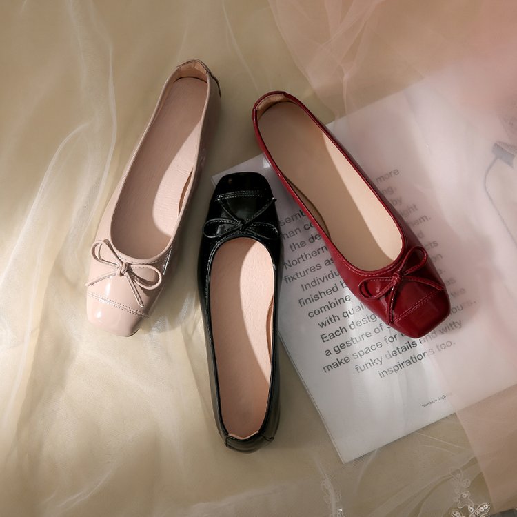 Women's Spring French Leather Soft-Soled Shoes