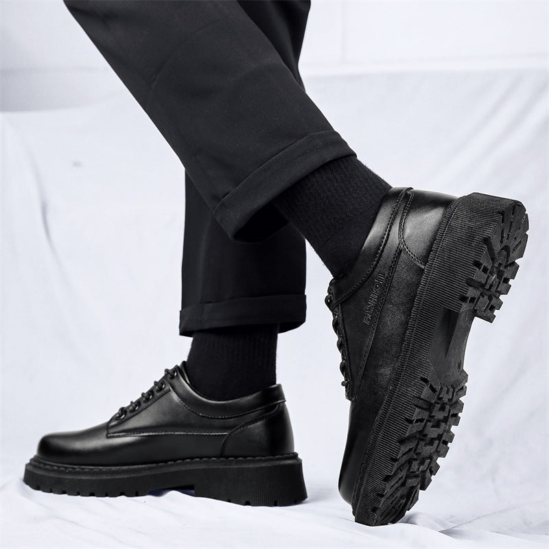 Men's Leather Fashion Trend British Style Shoes